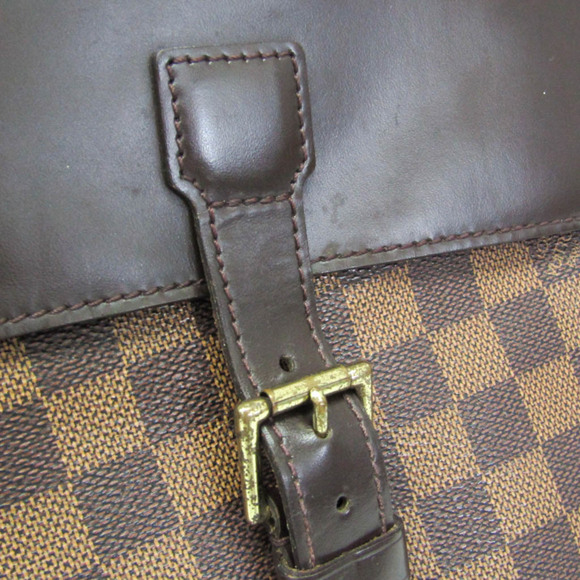 brown damier louis vuitton backpack Ebene Soho N51132 LV Auth 180650SAV 42.0Width Louis Vuitton Damier Ebene Soho